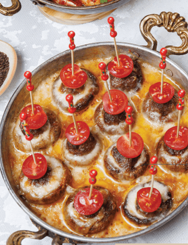 Бомбочки из фарша и сыра